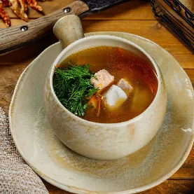 Суп с лососем и судаком